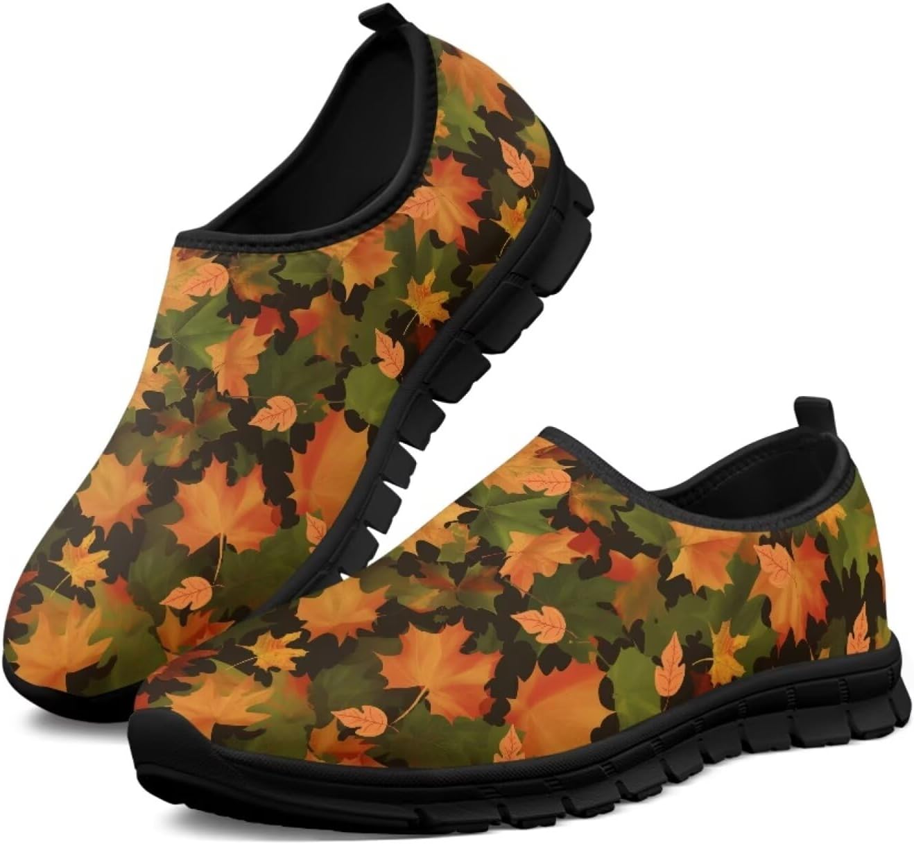 

Мужские слипоны Twousenru, удобные повседневные лоферы, широкие, с нескользящей подошвой, обувь для работы, домашние тапочки, легкие кроссовки для улицы, Maple Leaves