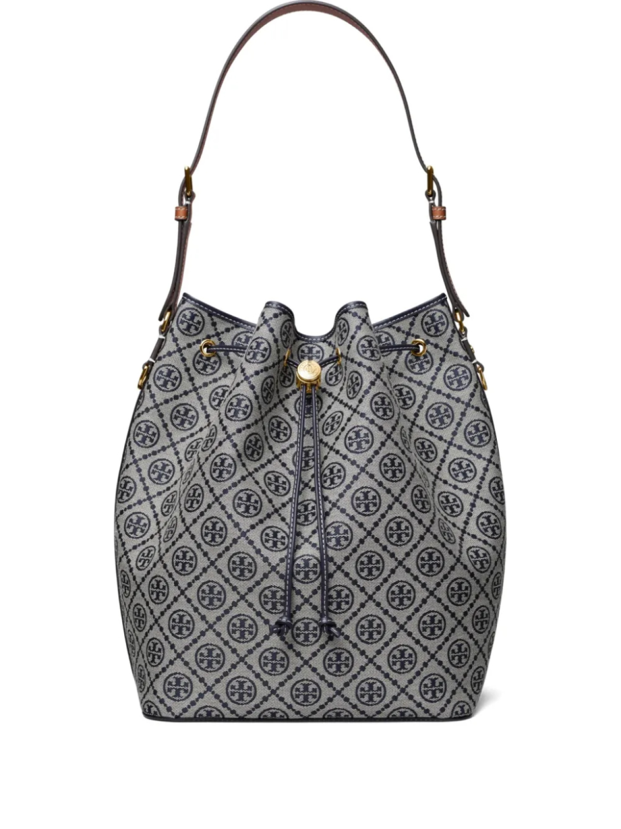 

Tory Burch сумка-ведро T Monogram, синий
