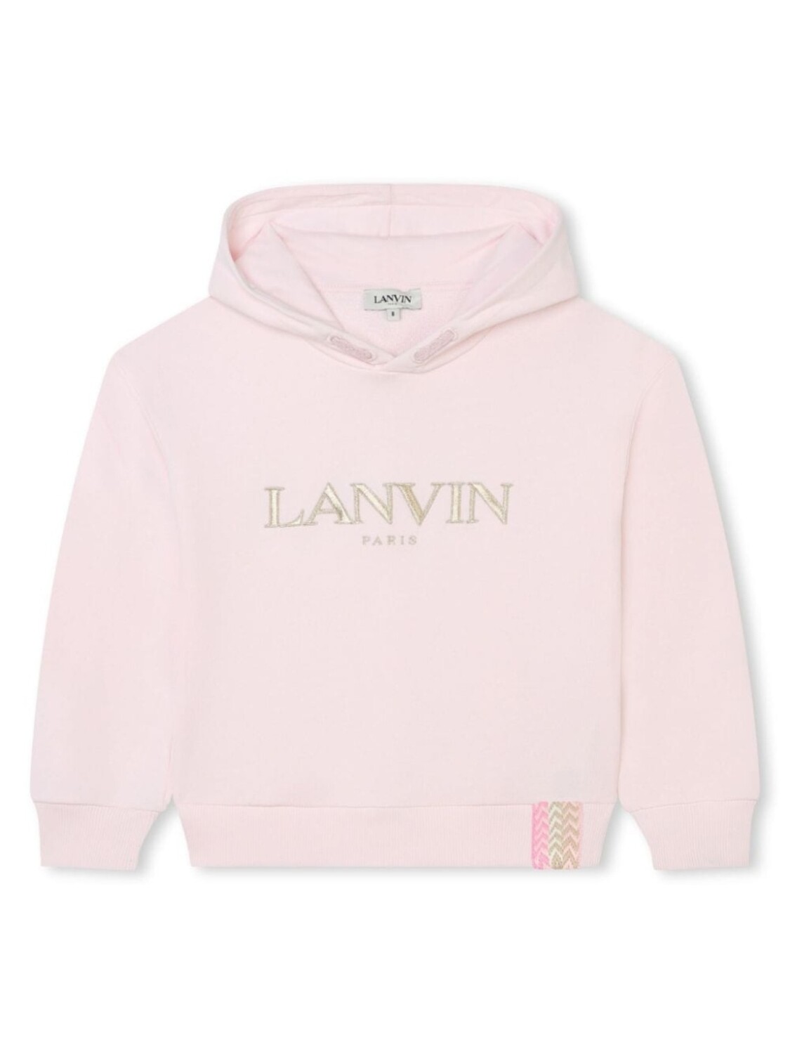 

Lanvin Enfant худи с вышитым логотипом, розовый