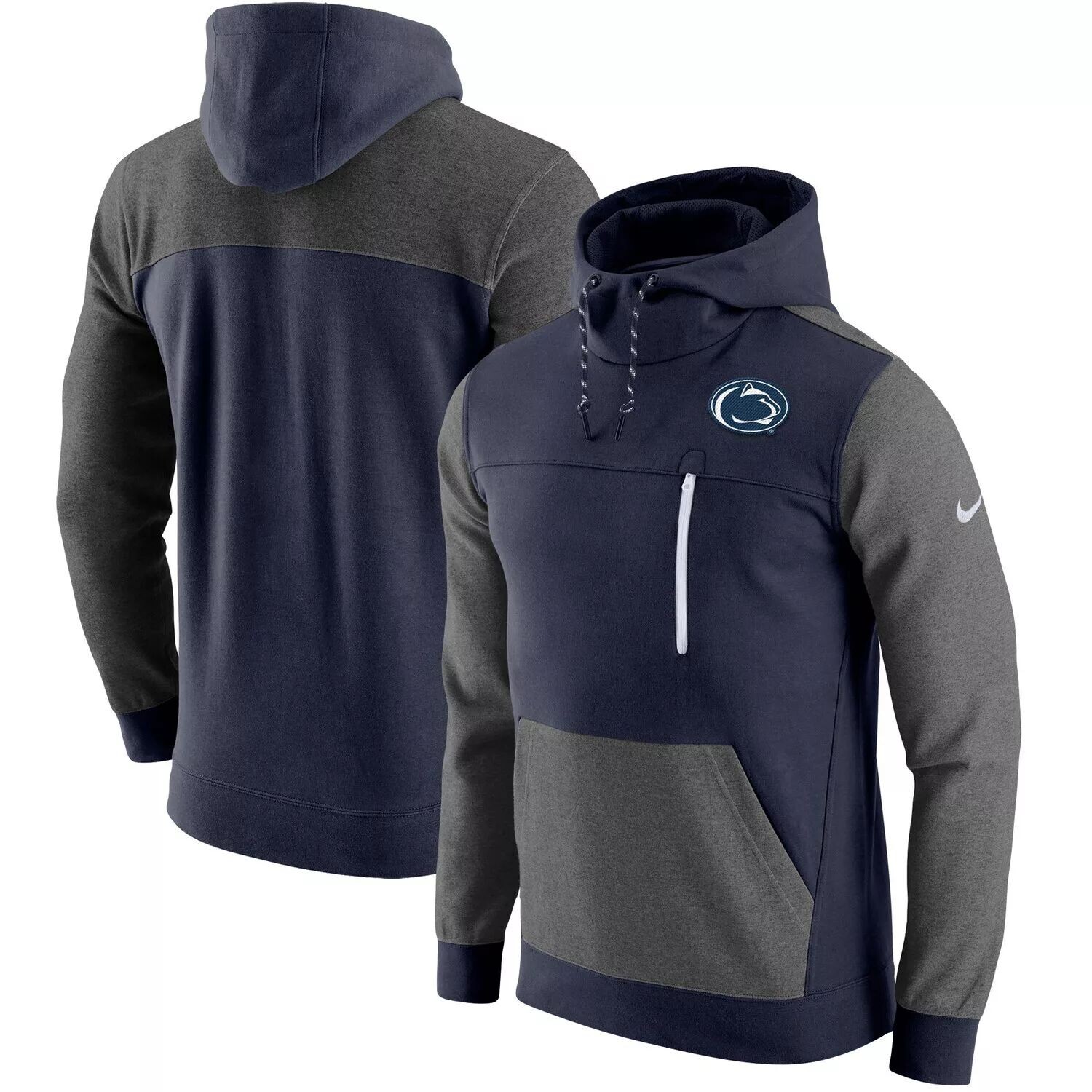 

Мужской темно-синий пуловер с капюшоном Penn State Nittany Lions AV-15 2.0 Nike, Синий;черный, Мужской темно-синий пуловер с капюшоном Penn State Nittany Lions AV-15 2.0 Nike
