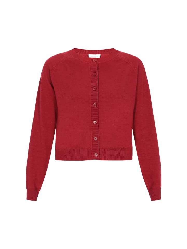 

Женский кардиган бордового цвета usha BLUE LABEL