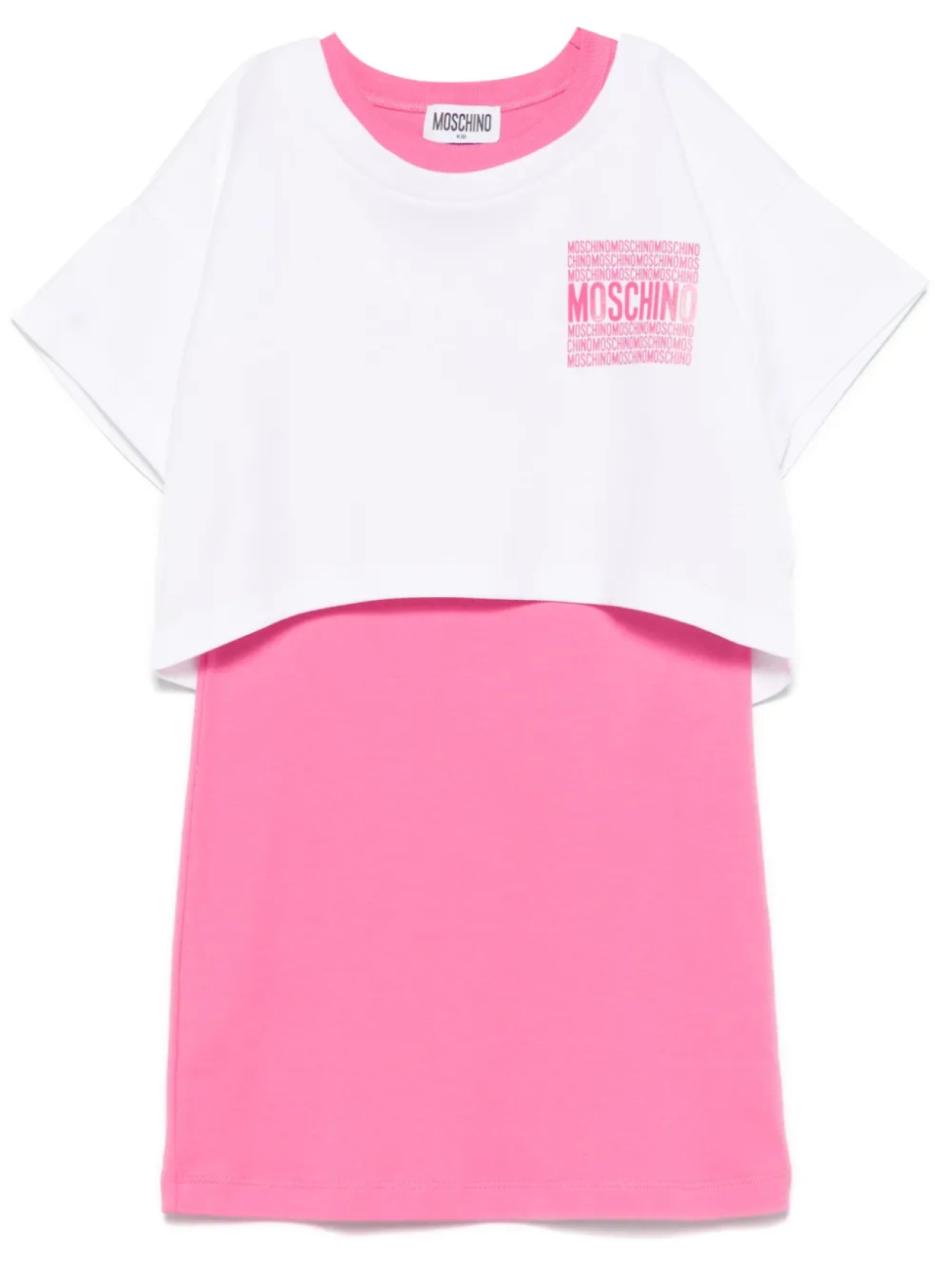 

Комплект платьев с логотипом Moschino Kids, белый