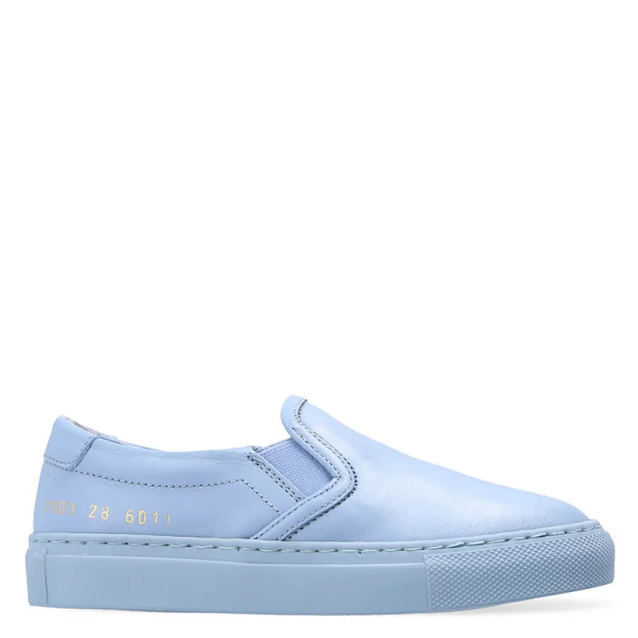 Детские синие кожаные слипоны Common Projects, синий