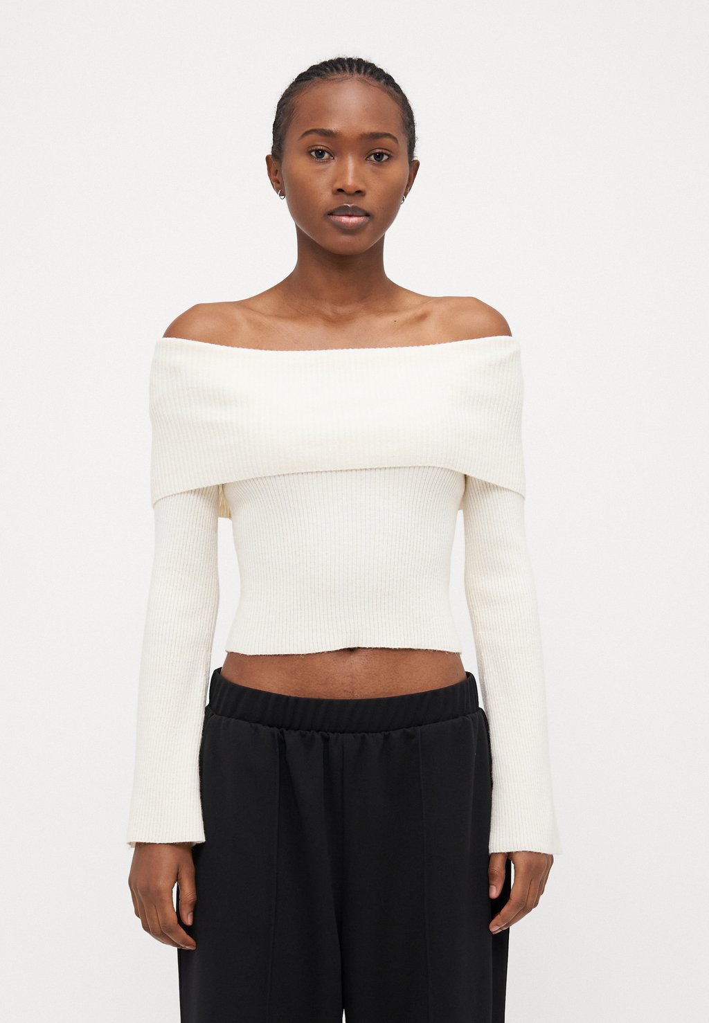 

Свитер ONLJAYDEN CROP OFF SHOULDER ONLY Petite, песочный