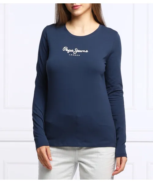 

Блузка из Новой Вирджинии Slim fit Pepe Jeans London, синий
