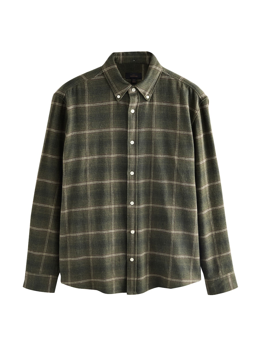 

Рубашка на пуговицах классического кроя Next, Light Green/Mottled Green