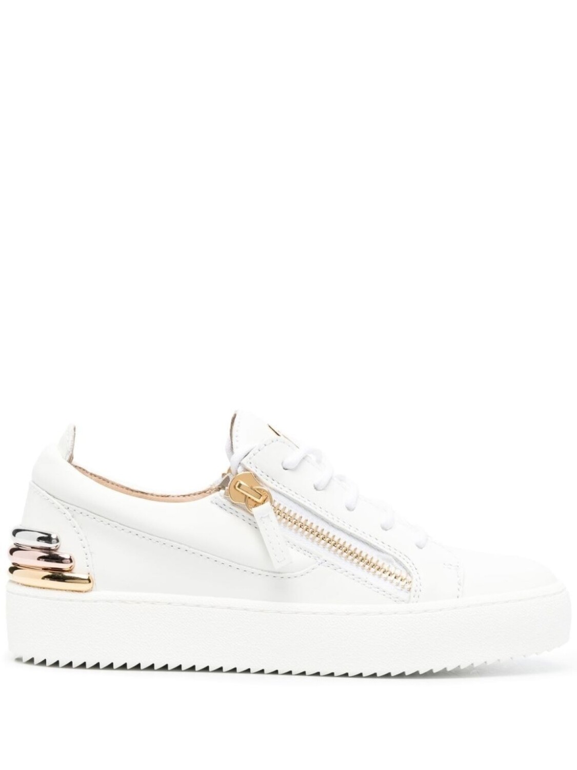

Giuseppe Zanotti кроссовки с молниями, белый
