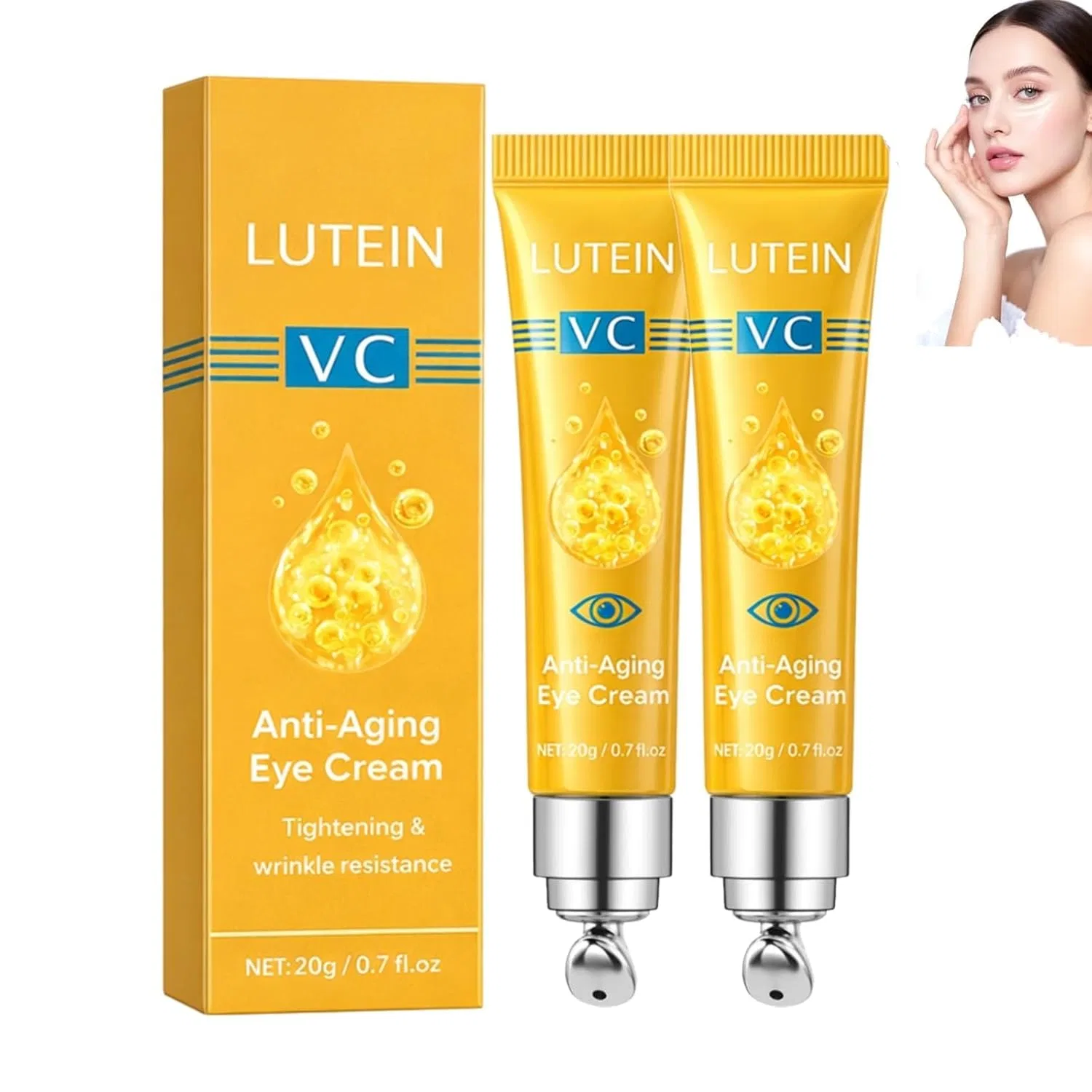 Антивозрастной крем для глаз VC Lutein, 2 шт. Generic, 2Pcs