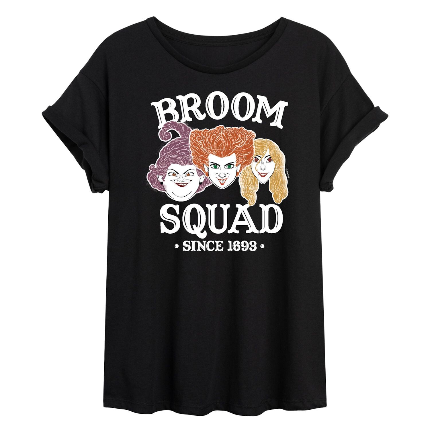 

Струящаяся футболка Juniors' Hocus Pocus Broom Squad Licensed Character, черный