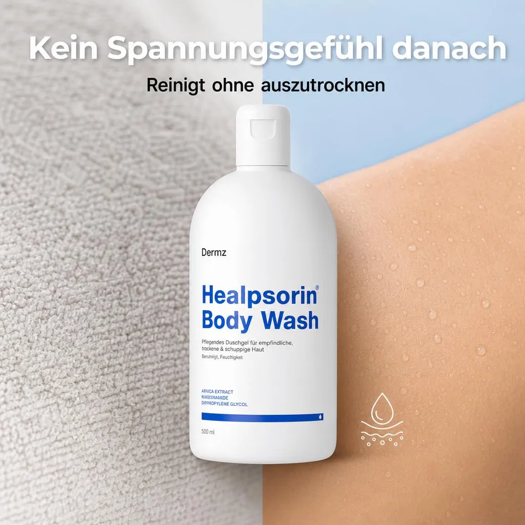 Гель для душа Dermz Healpsorin Body Wash для сухой и чувствительной кожи, 500 мл Dermz — фото 4