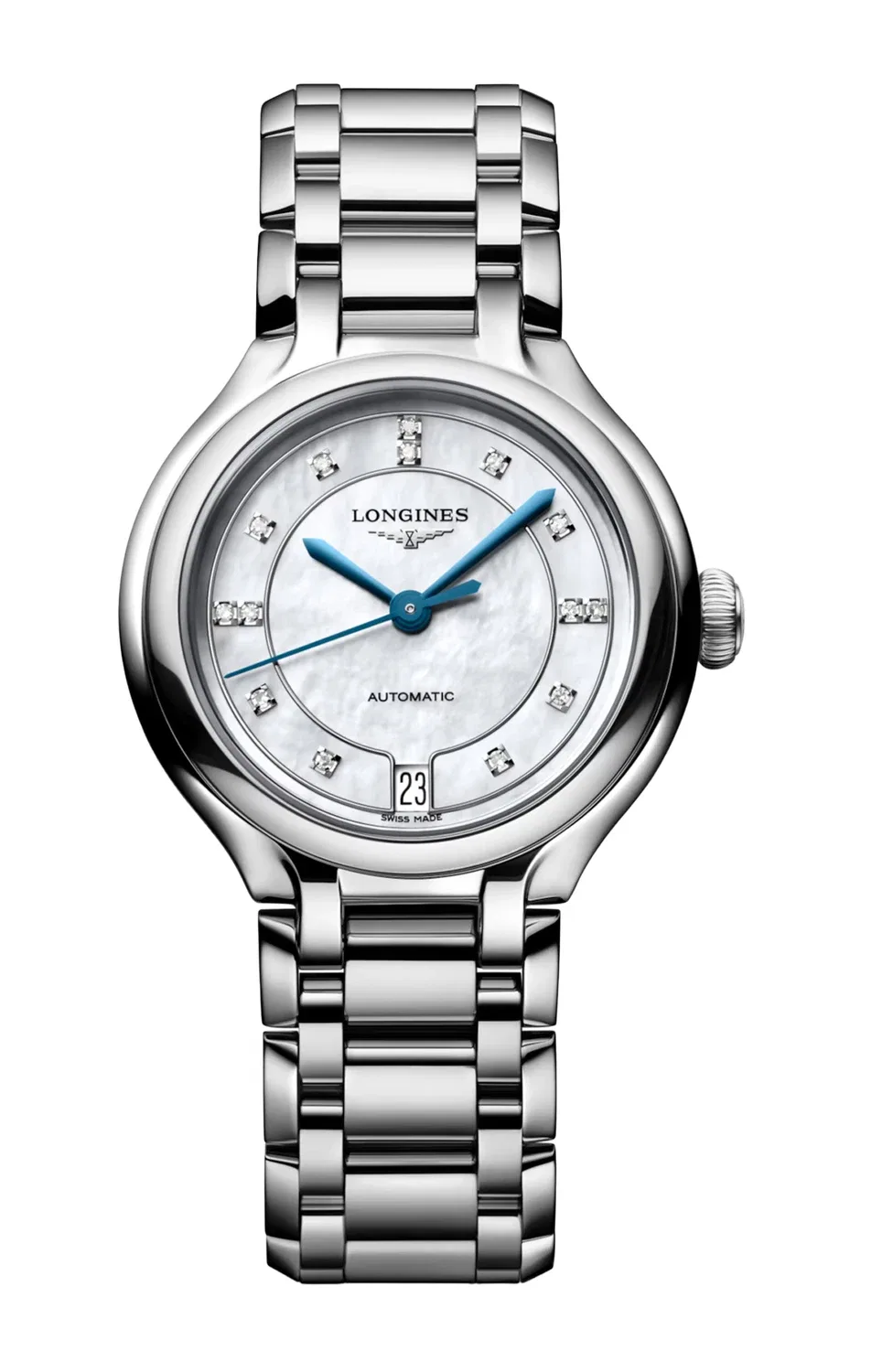 Лонжин Прималуна - L8.124.4.87.6 LONGINES, серебряный