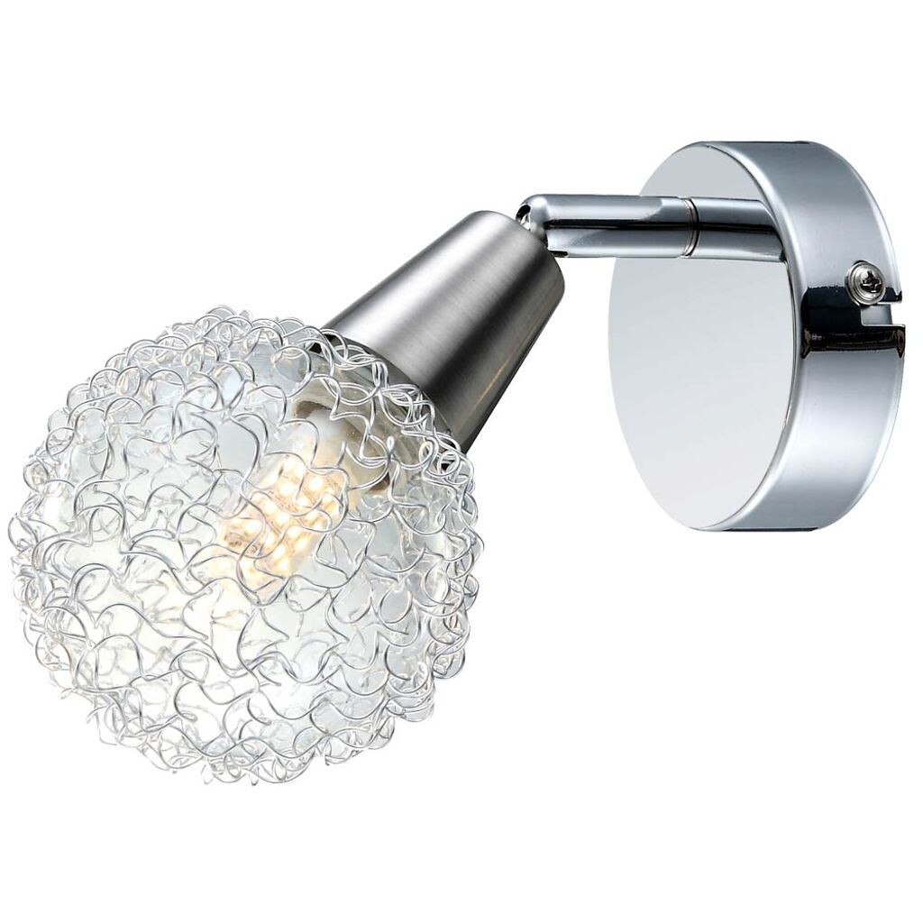 

Светодиодный настенный светильник, алюминиевая сетка, подвижное пятно CICER etc-shop, серебро