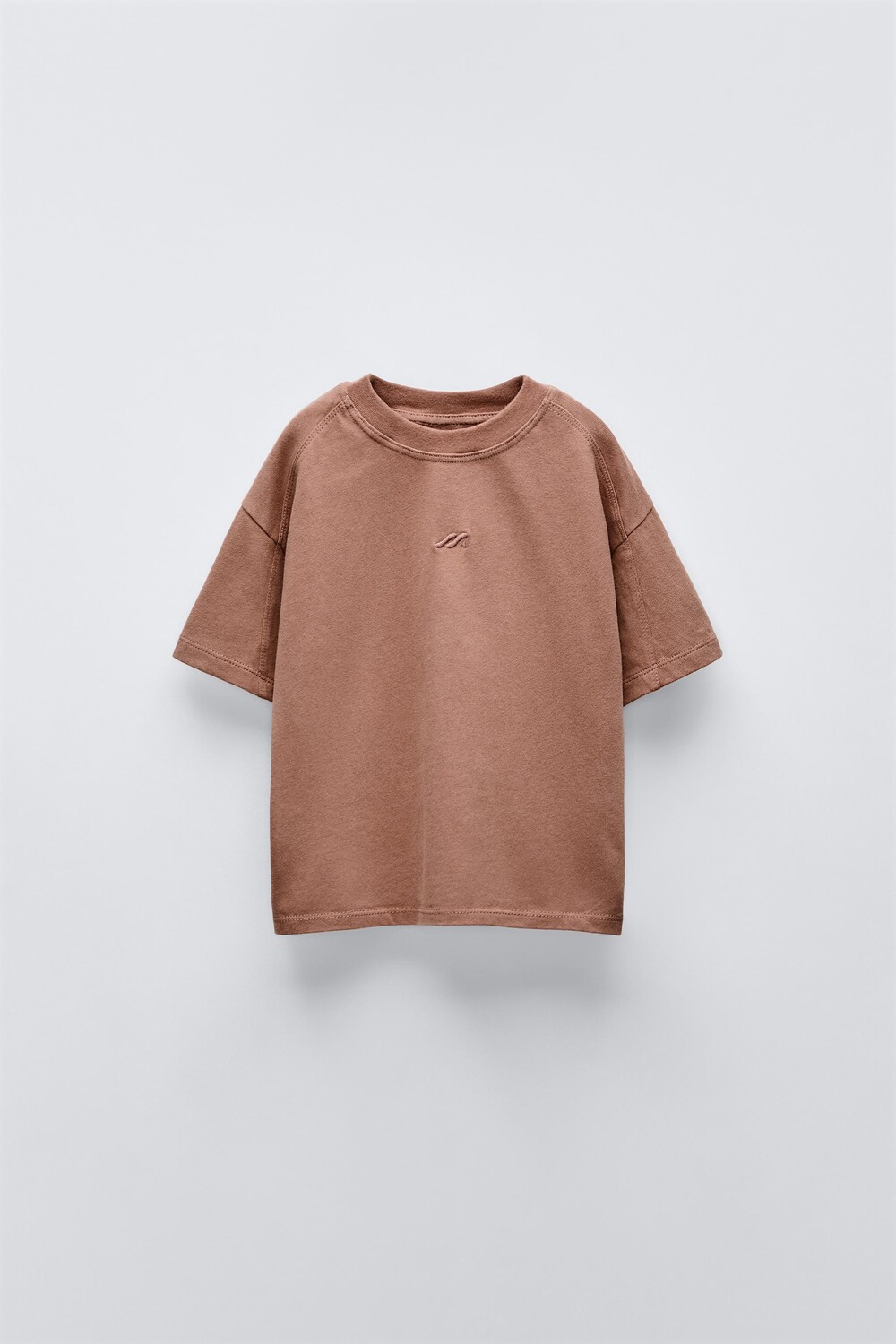 

Вышитая футболка ZARA, цвет raspberry