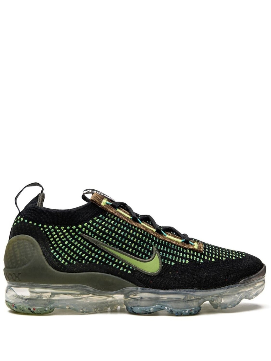 

Кроссовки Nike Air VaporMax 2021 FK, черный/зеленый