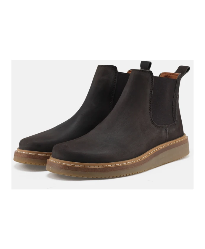 Сапоги из нубука "бизон" серого цвета Nature Footwear, коричневый — фото 2