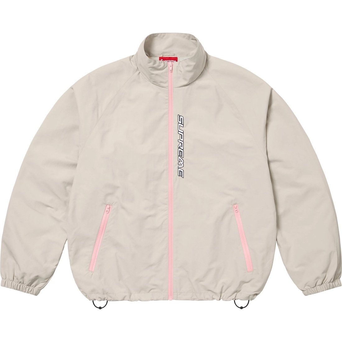 

Supreme Контрастная куртка на молнии с застежкой, Beige/Tan