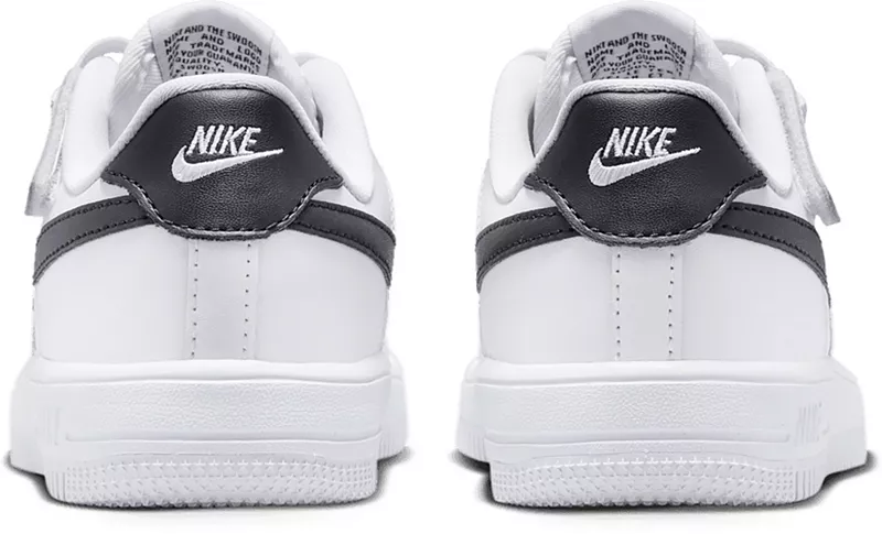 Детские кроссовки Nike Preschool Force 1 Low EasyOn, черный/белый — фото 3