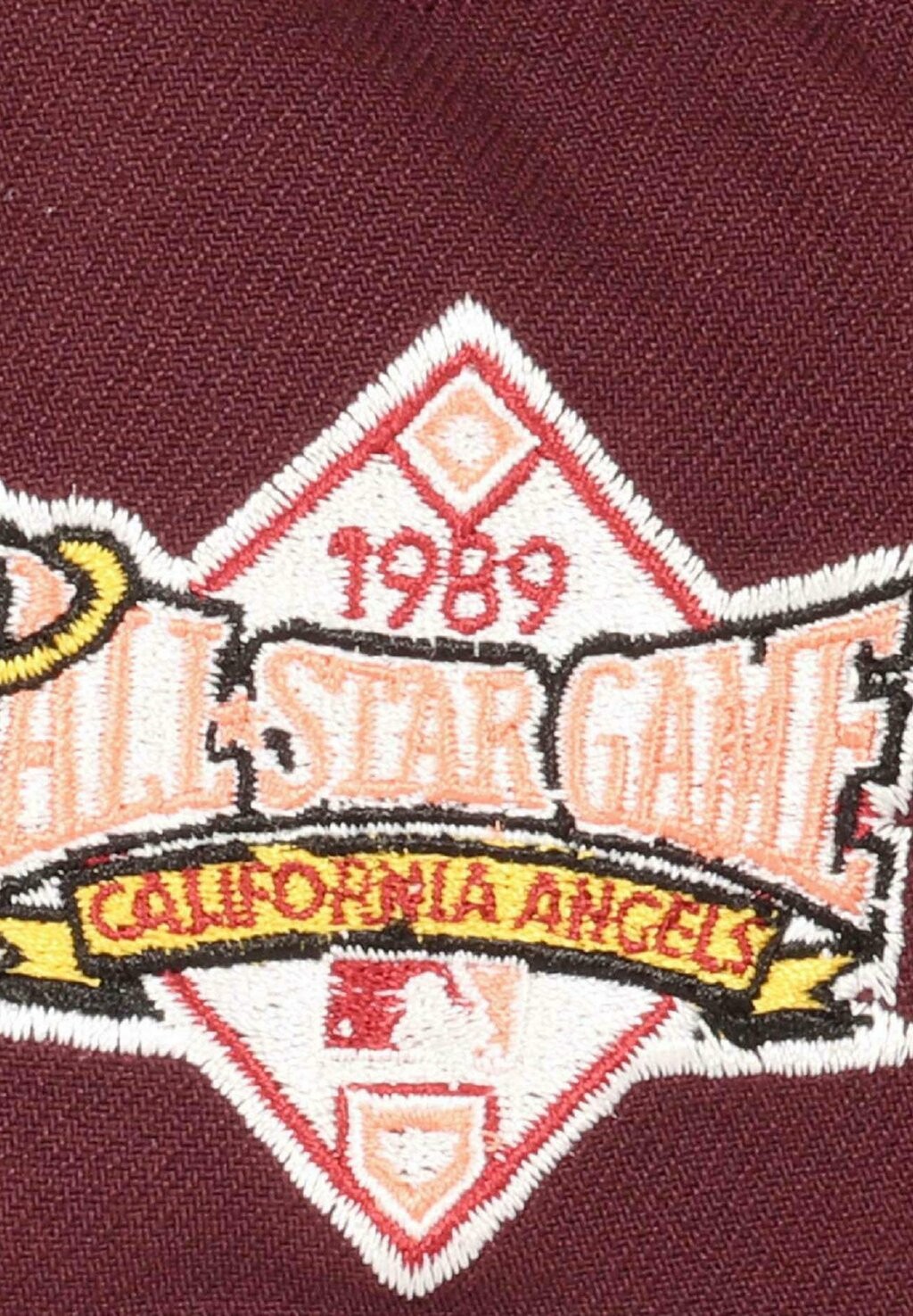 

Бейсболка California Angels Mlb All-Star Game 1989 Sidepatch Cooperstown 9Forty A-Frame Snapback New Era, винно-красный