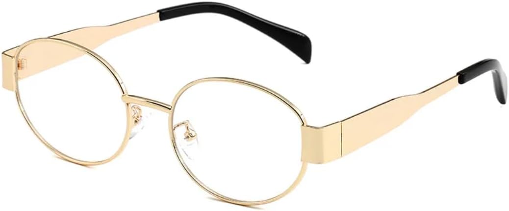 

Металлические модные панк-солнцезащитные очки для женщин, круглые, классические, винтажные, с защитой от УФ-излучения UV400, для вечеринок, пляжа и отдыха на открытом воздухе, мужские VFDHN, Gold Transparent