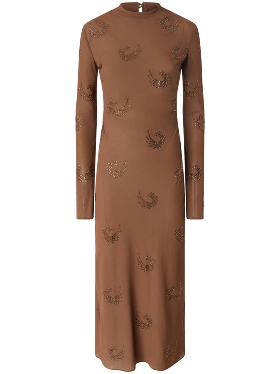 

PINKO платье из ткани жоржет, коричневый