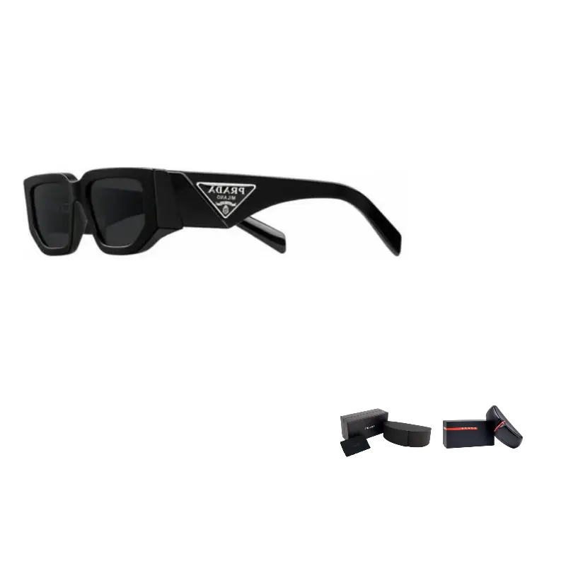 

PRADA Прямоугольные солнцезащитные очки, Black