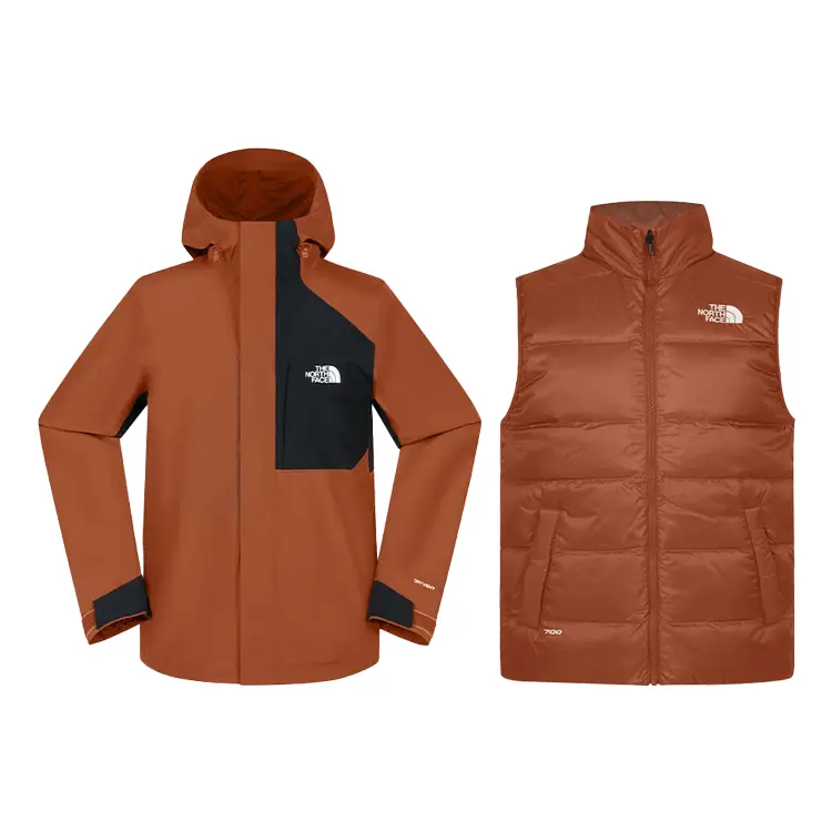 

Ветровка мужская Dryvent водонепроницаемая и ветрозащитная для сохранения тепла THE NORTH FACE, оранжевый