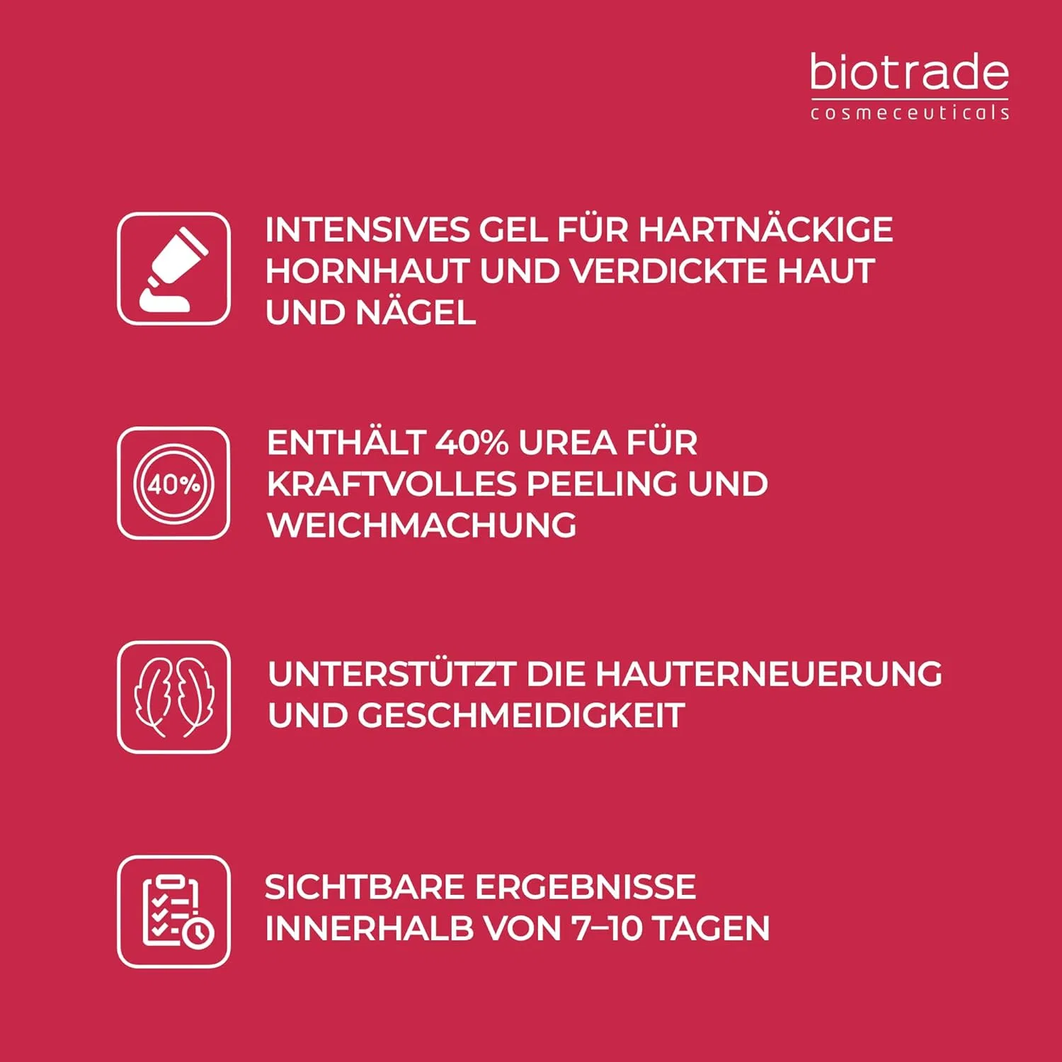 Гель для ног Biotrade Keratolin с 40% мочевиной и гликолевой кислотой, 15 мл Biotrade — фото 3