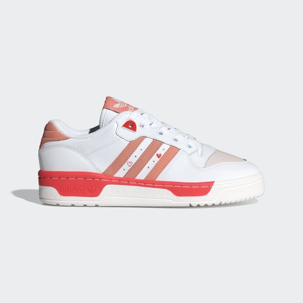 

Кроссовки Adidas RIVALRY LOW, цвет White/Wonder Gray/Bright Red
