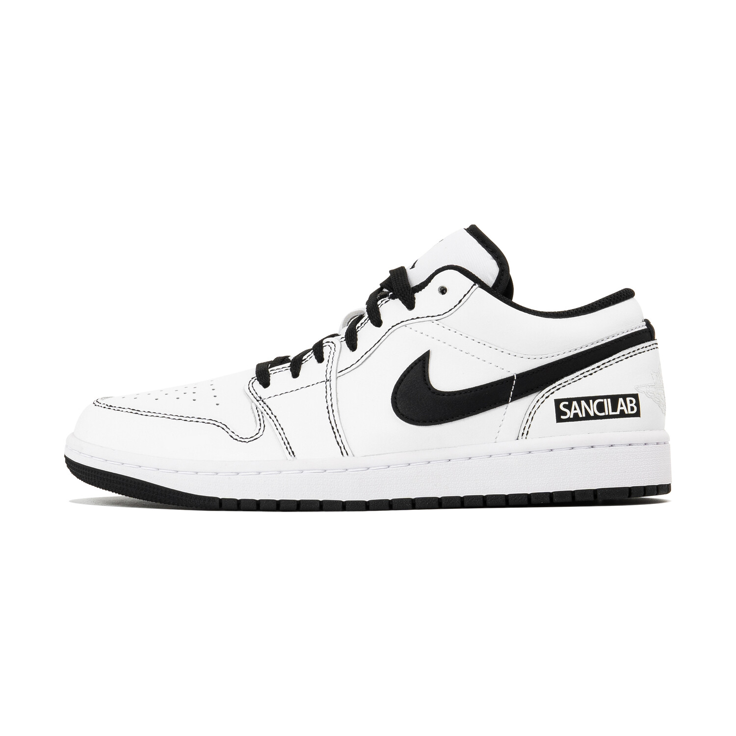 Кроссовки Air Jordan 1 Vintage Basketball Shoes Men Low-Top Black — фото 2