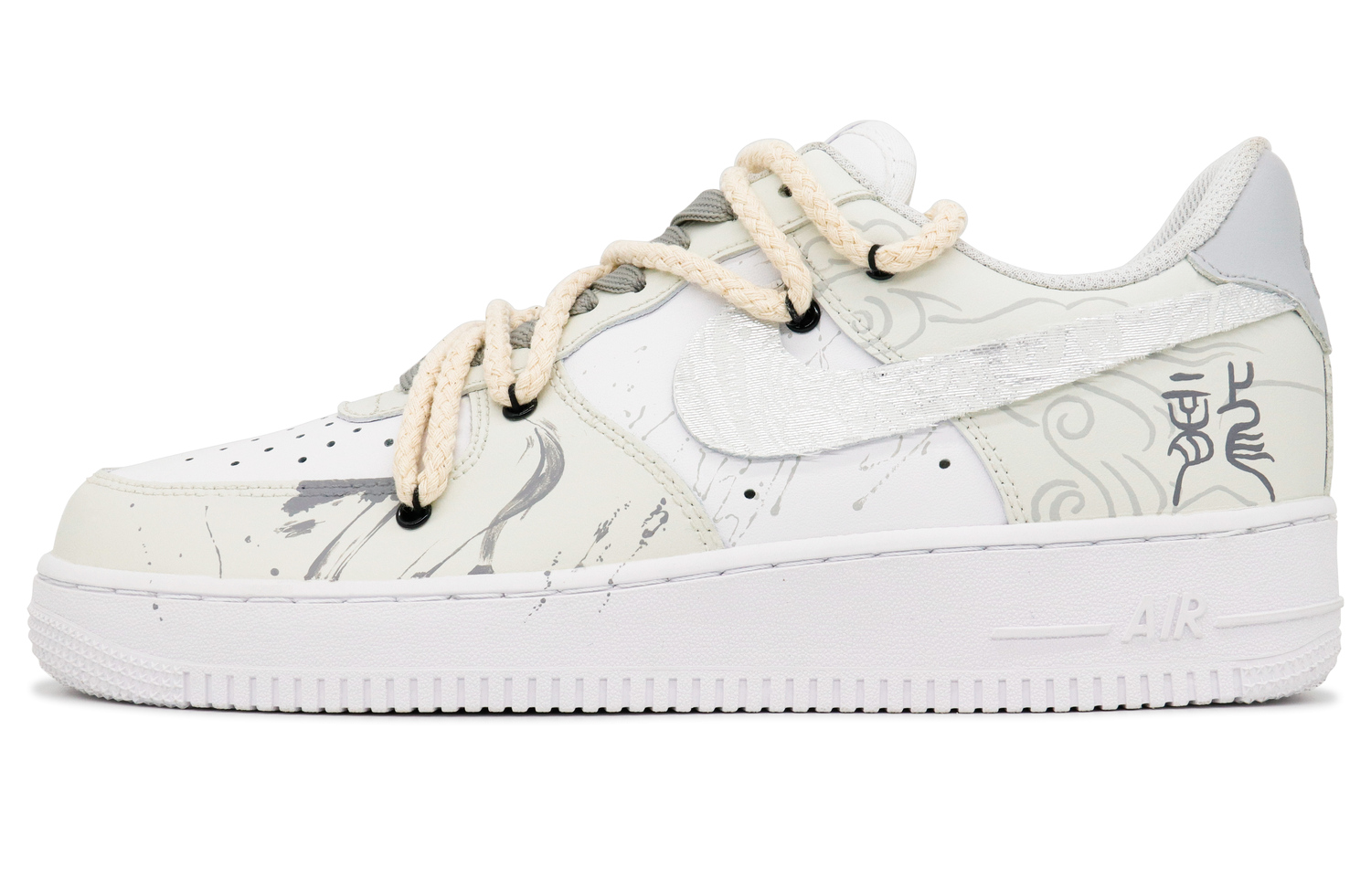 

Nike Air Force 1 9-дырочные крафтовые кроссовки для скейтбординга с утеплением низкие мужские цвет экрю - Облако скрывает дракона, цвет Cloud Conceals The Dragon