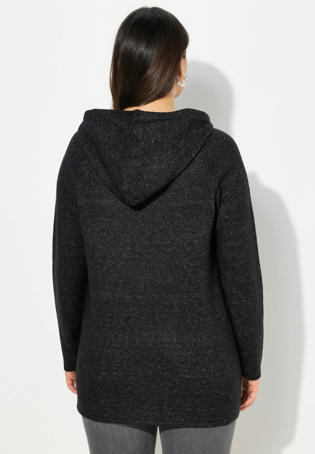 

Толстовка с капюшоном SEQUINED LONG SLEEVE Ulla Popken, черный
