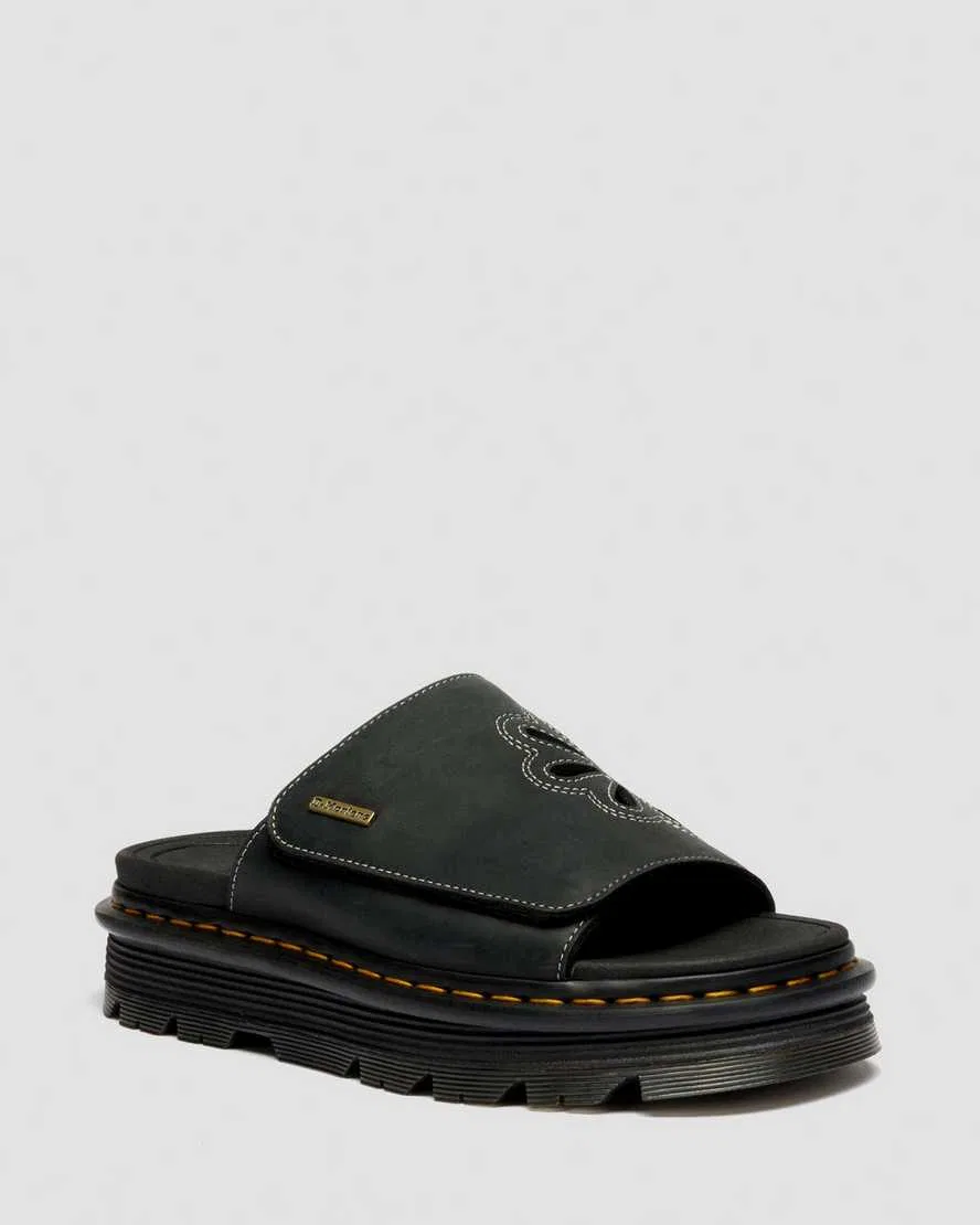 Кожаные шлепанцы Zebzag Wyoming Dr Martens, черный