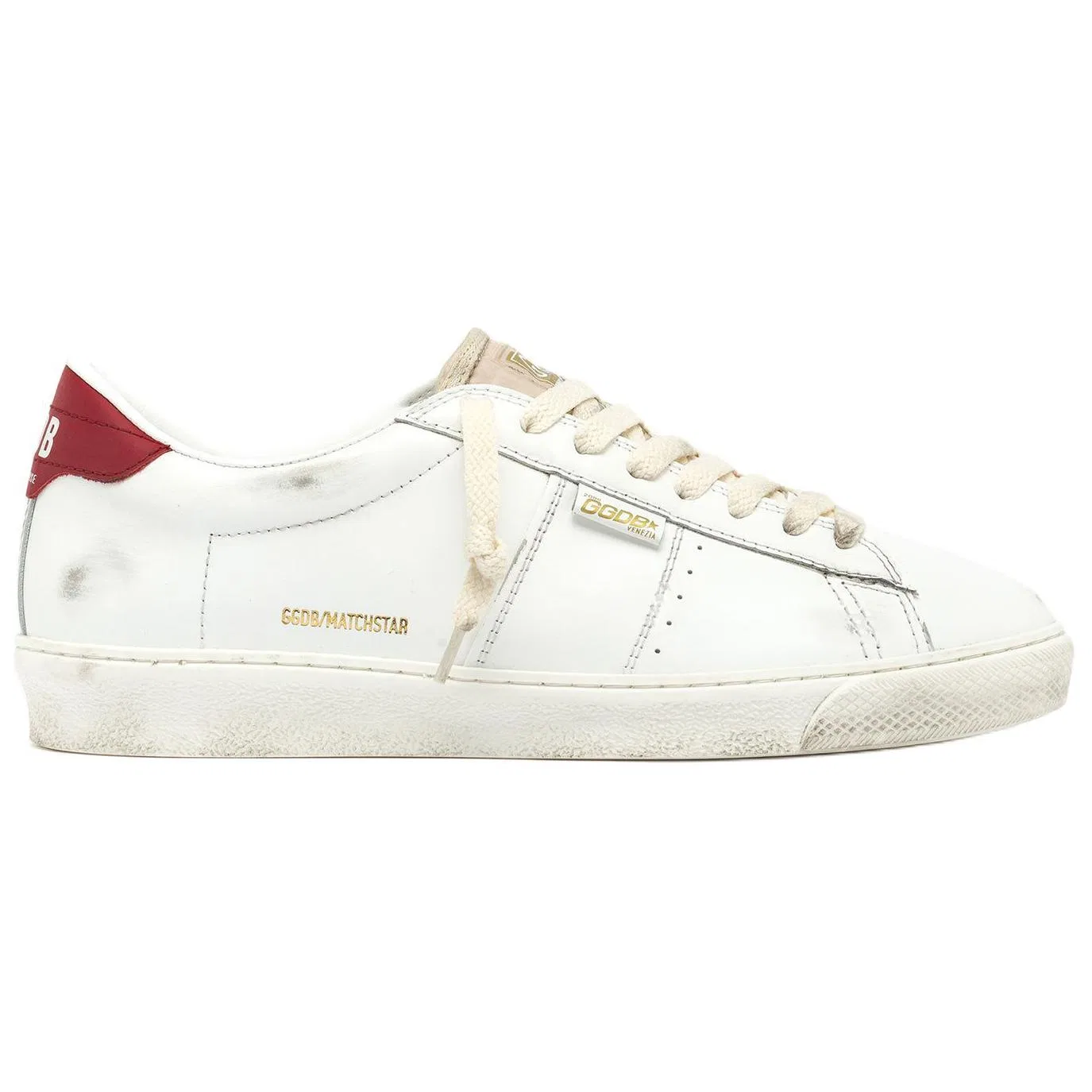 Кеды Golden Goose Match Star Leather Low Top белые — фото 3