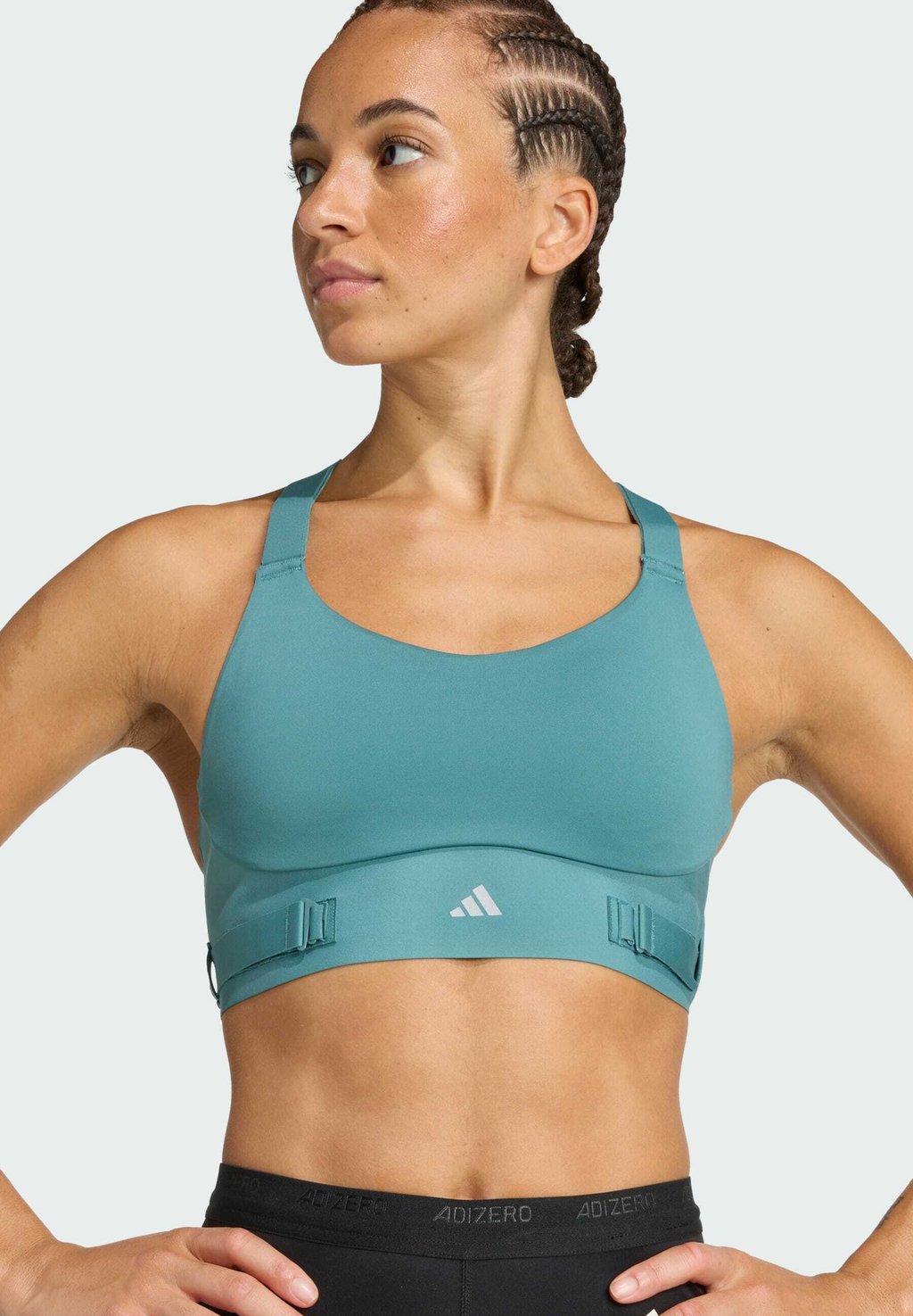 

Спортивный бюстгальтер с сильной поддержкой FASTIM Adidas Performance, цвет Preloved Teal Preloved Teal