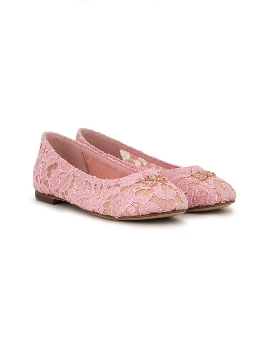 

Dolce & Gabbana декорированные балетки, розовый