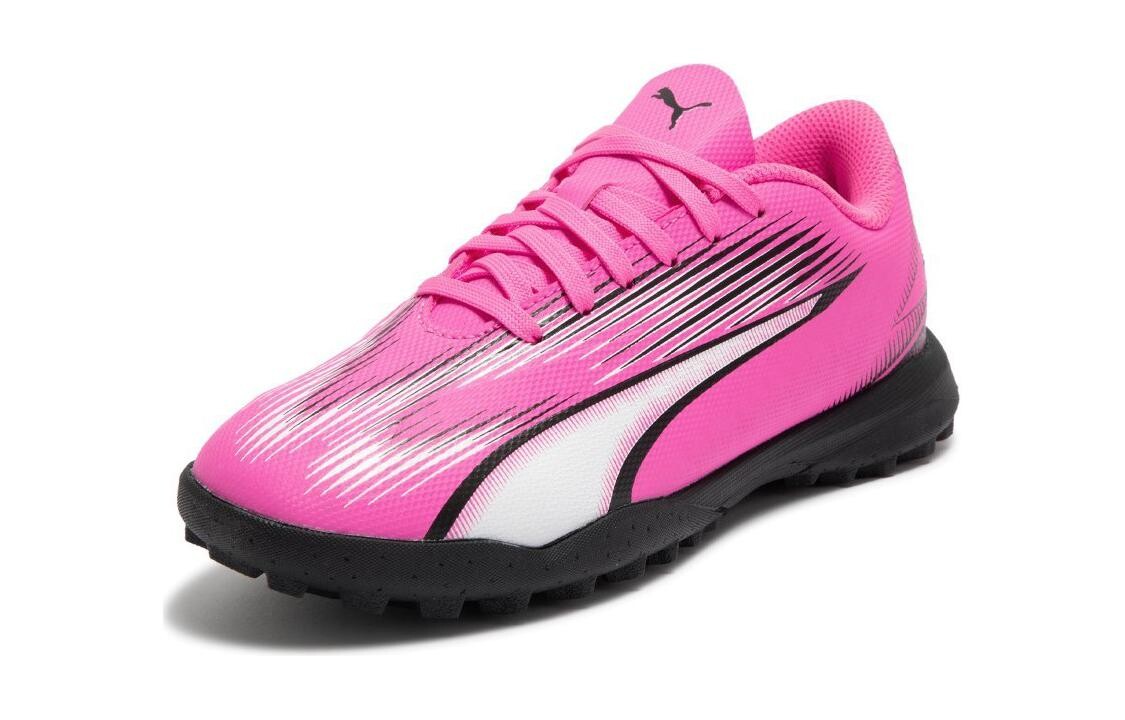 Футбольные бутсы Ultra Play Kids Kids Low-top розовые/черные/белые Puma, розовый/черный/белый — фото 3