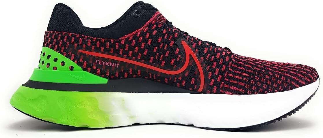Мужские кроссовки Nike React Infinity Run FK 3, черный/зеленый — фото 2