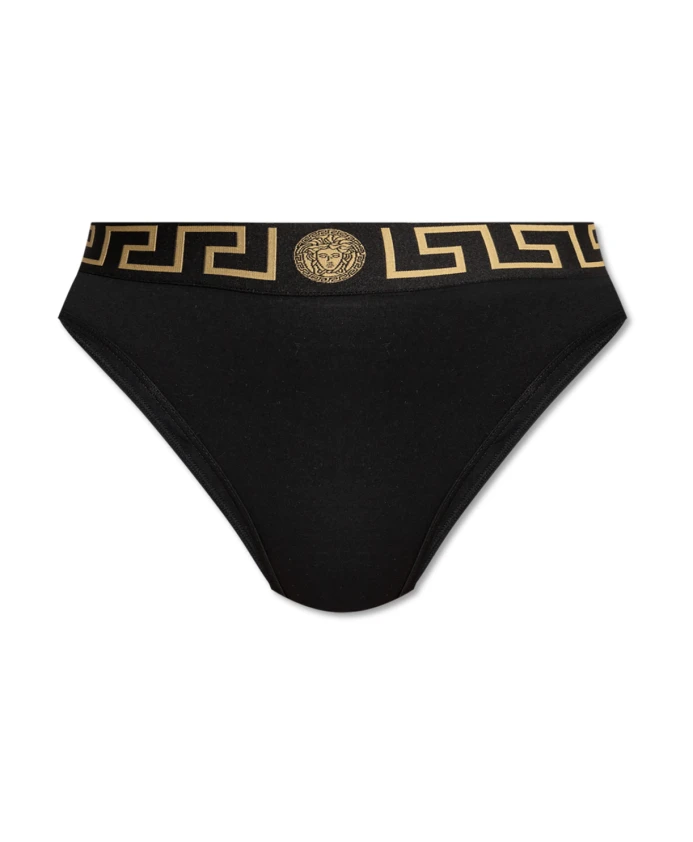 

Трусы с высокой талией Versace, черный