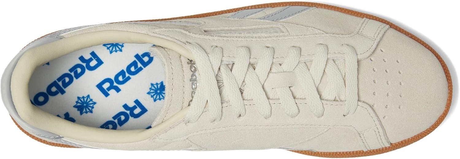 Кроссовки Reebok Unisex Adult Club C Grounds, Alabaster/Silver Metallic/Gum — фото 2