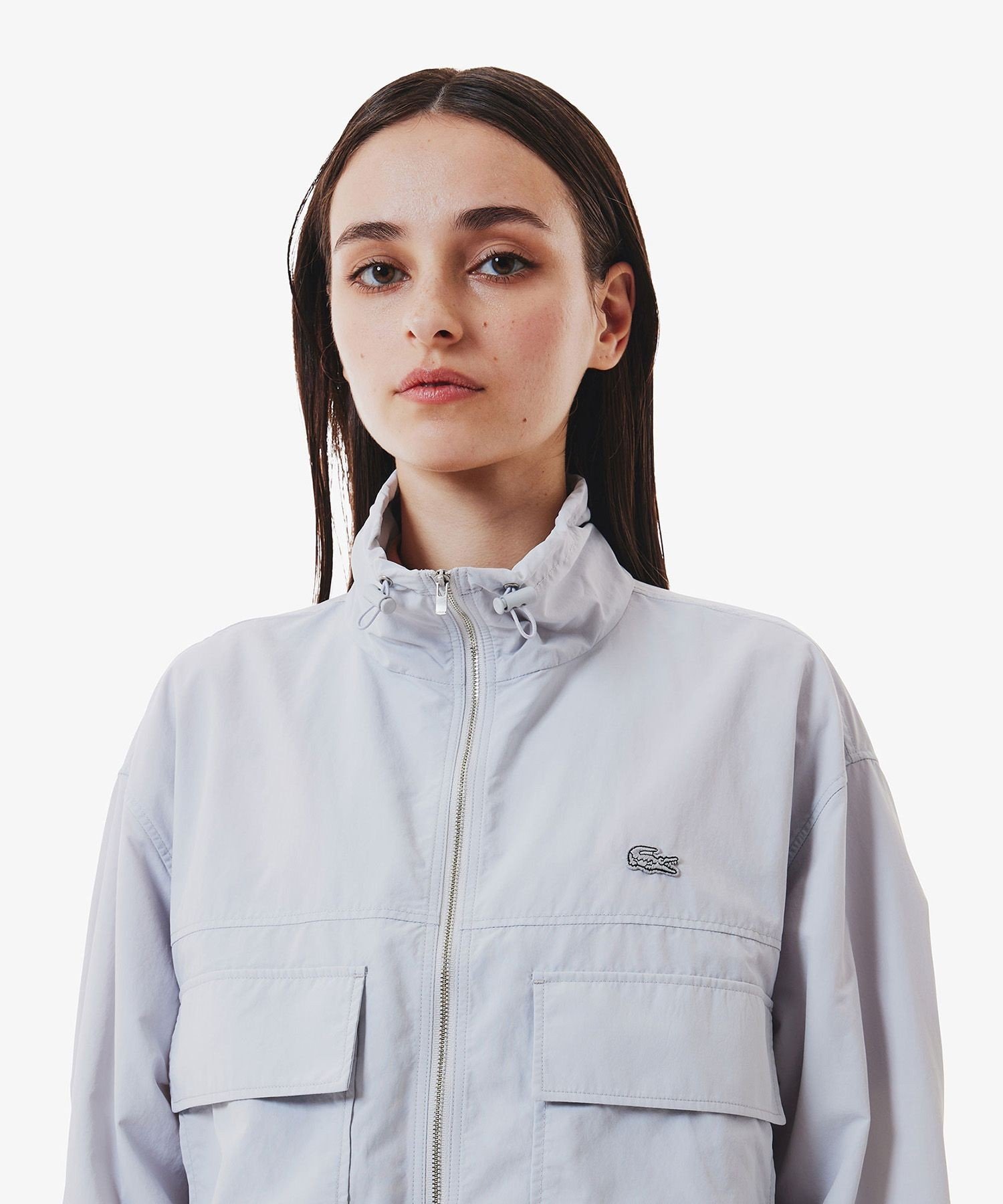 Куртка Lacoste Водоотталкивающая нейлоновая, светло-серый