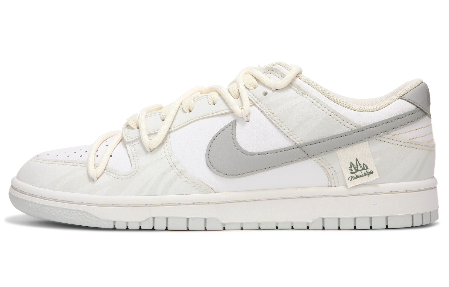 

Кроссовки для скейтбординга Dunk женские с низким верхом белый/серый Nike