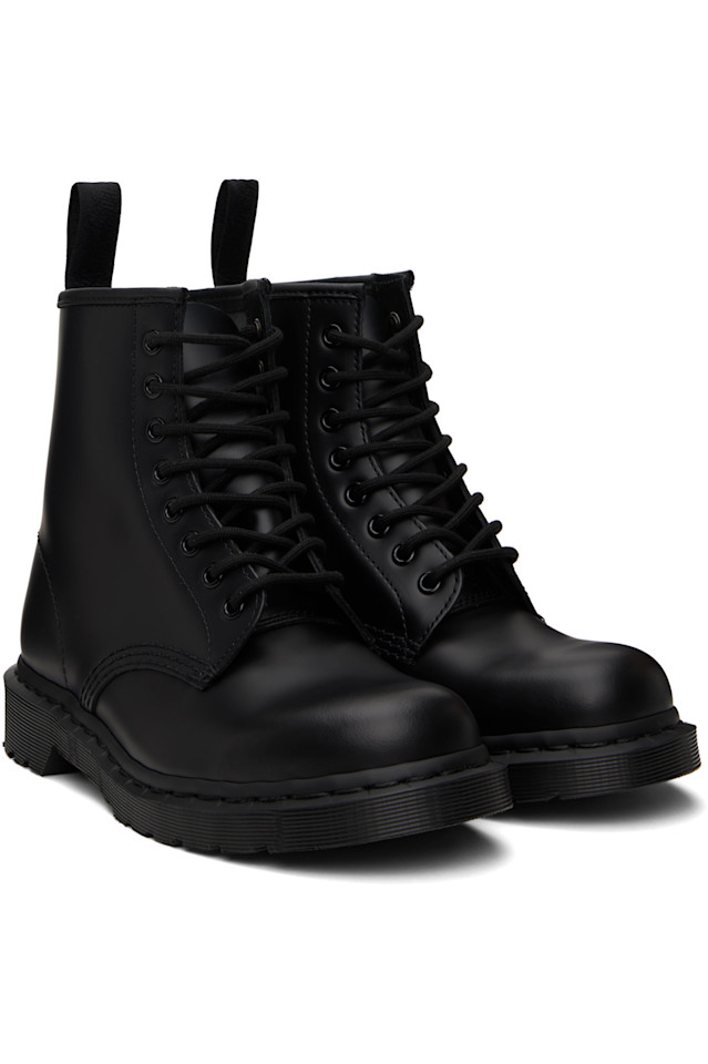 Мужские ботинки Dr. Martens Mono 1460 гладкие кожаные, черный — фото 4