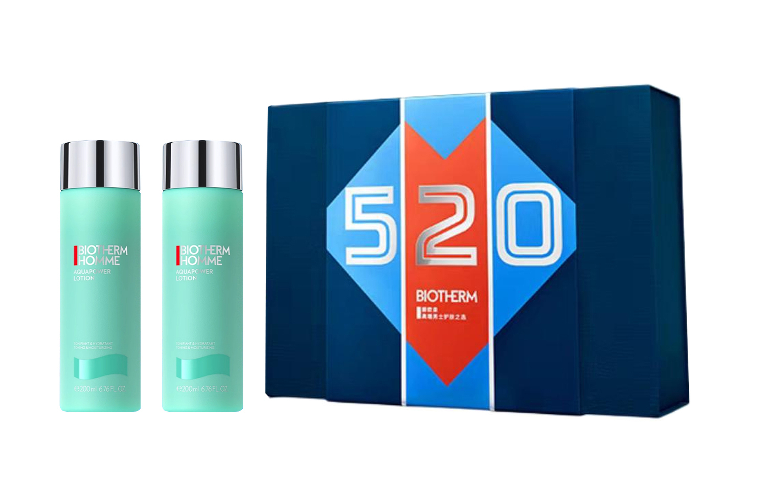 Лосьон для лица Biotherm Homme Aquapower, 200 мл х 2