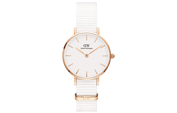 

DW/DanielWellington Часы Daniel Wellington DW Women's Watch Wrist Watch Quartz Movement Canvas Nylon Fabric Strap White Dial Women's Watch