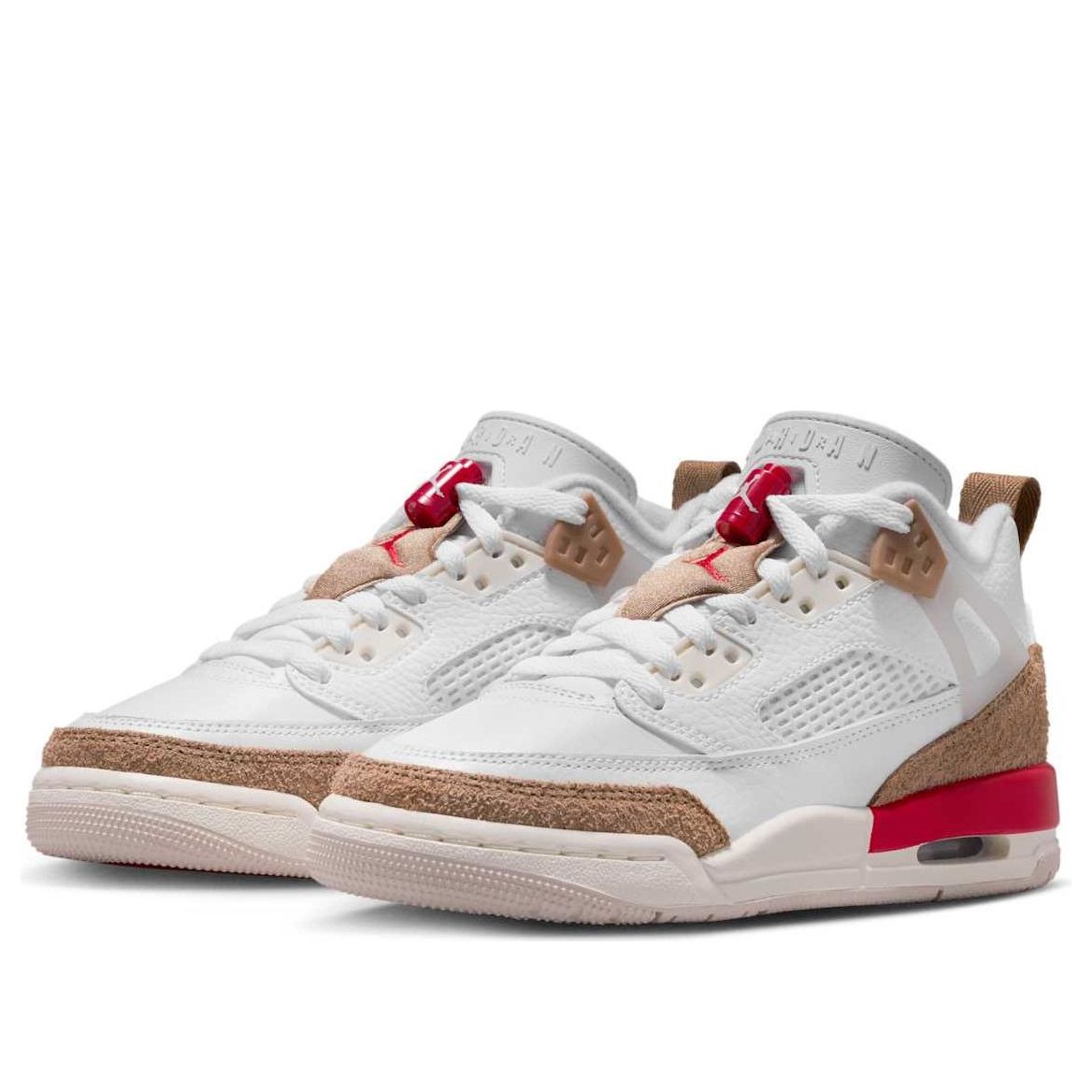 Кроссовки (GS) Air Jordan Spizike Low 'White Desert Camo Fire Red' — фото 4