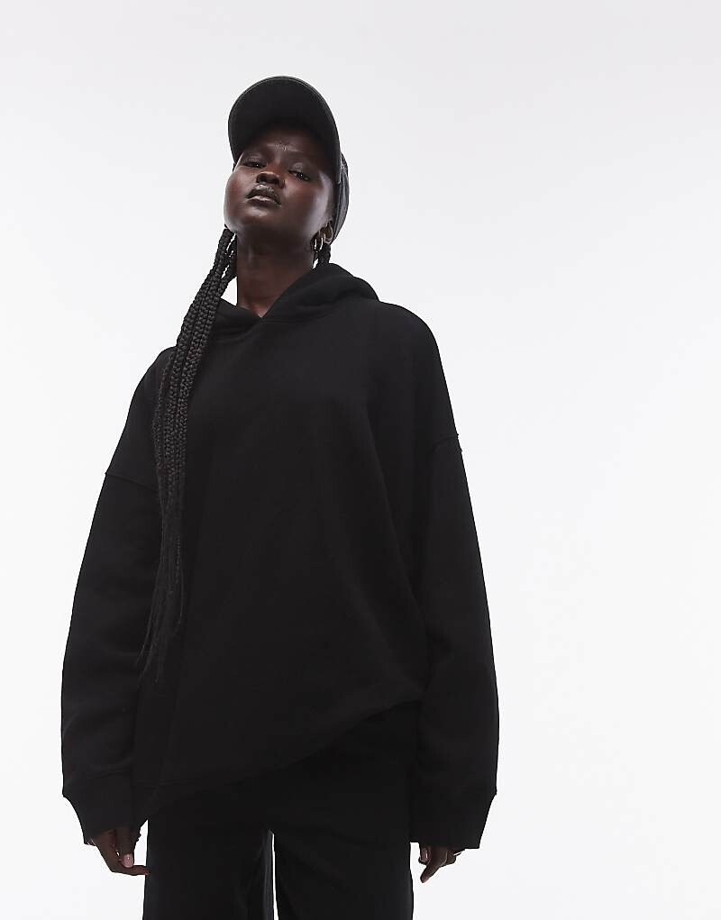 

Topshop - худи oversize черного цвета премиум-класса, входит в комплект