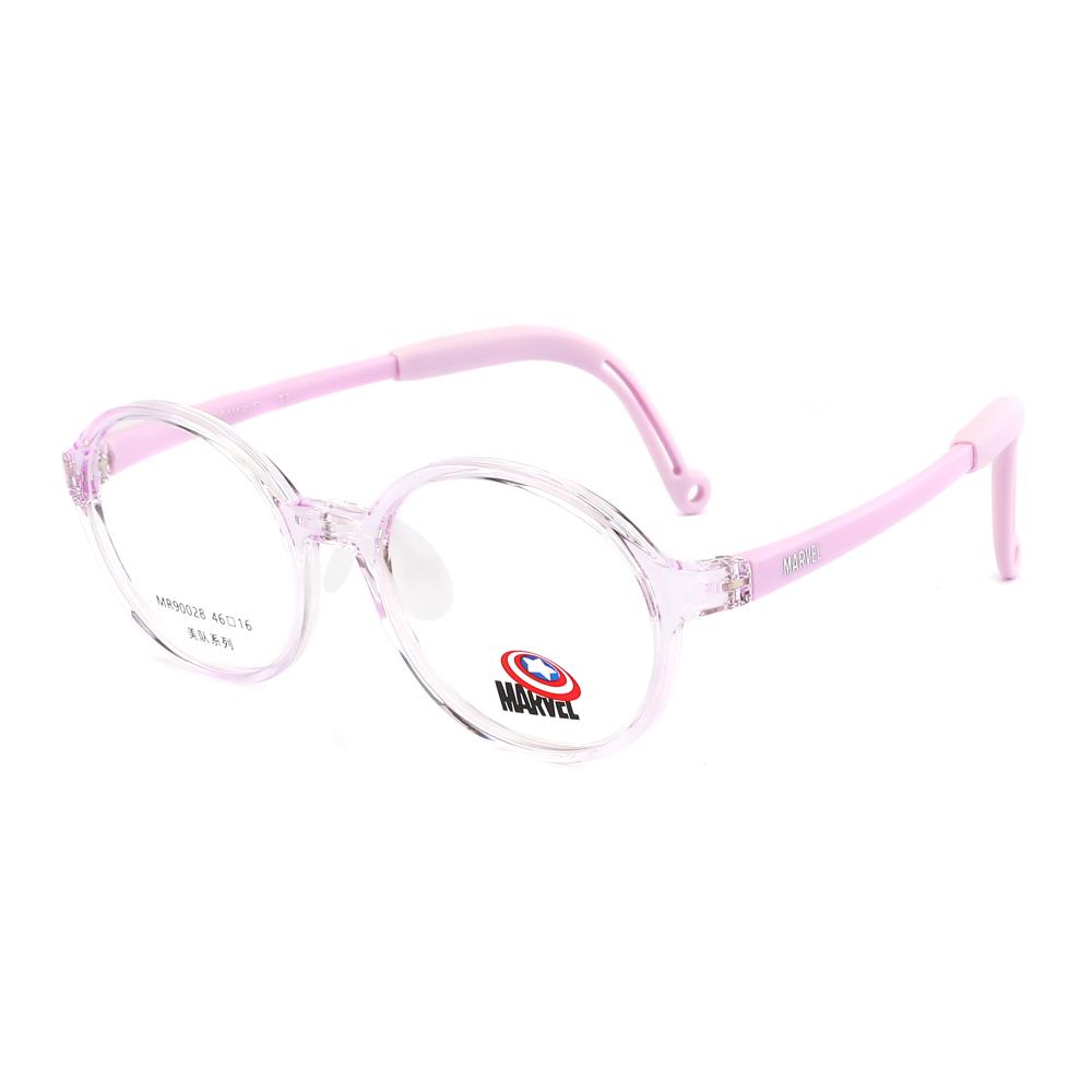 

MARVEL Пластиковая круглая оправа для очков детская, Transparent Purple