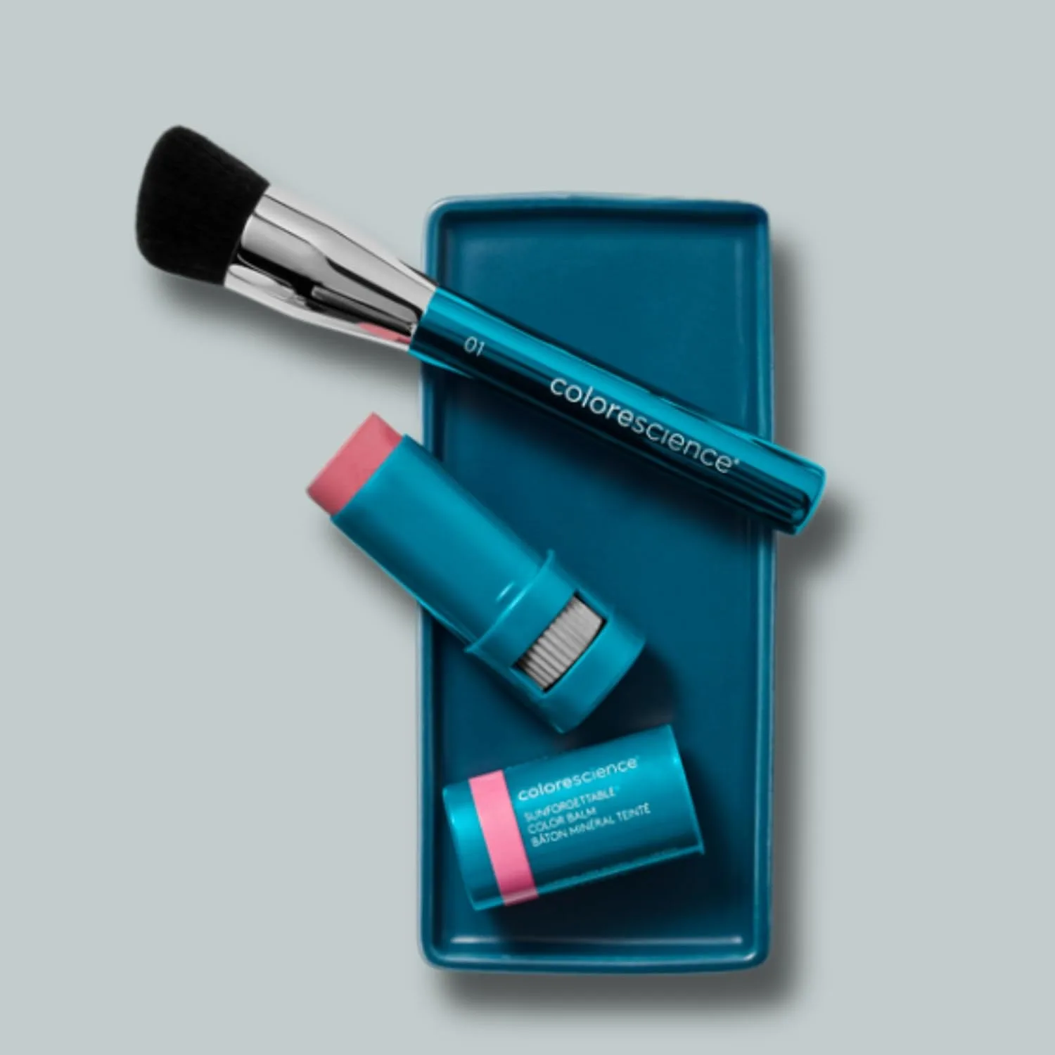 Профессиональная угловая кисть для лица Colorescience-01, Black — фото 2
