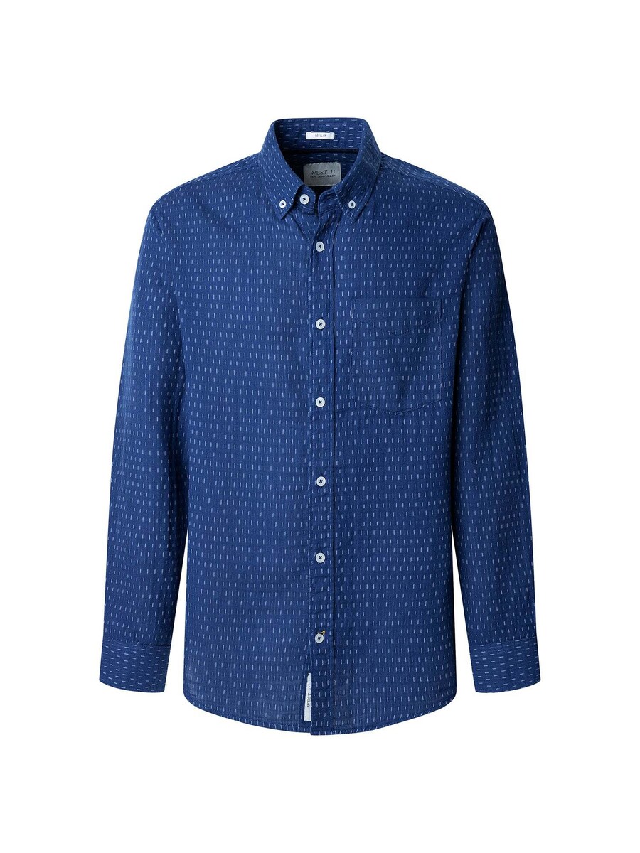 

Рубашка на пуговицах классического кроя Pepe Jeans Albar, Blue