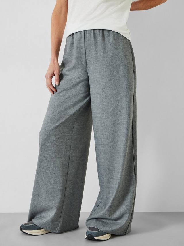 

Широкие брюки из смесовой шерсти alpa HUSH, цвет Light Grey Marl